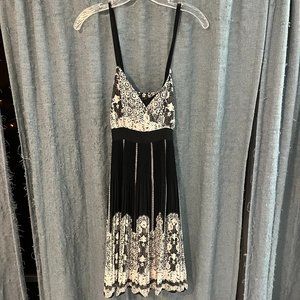 INC Black and White Dress